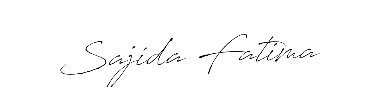 How to make Sajida Fatima name signature. Use Antro_Vectra style for creating short signs online. This is the latest handwritten sign. Sajida Fatima signature style 6 images and pictures png