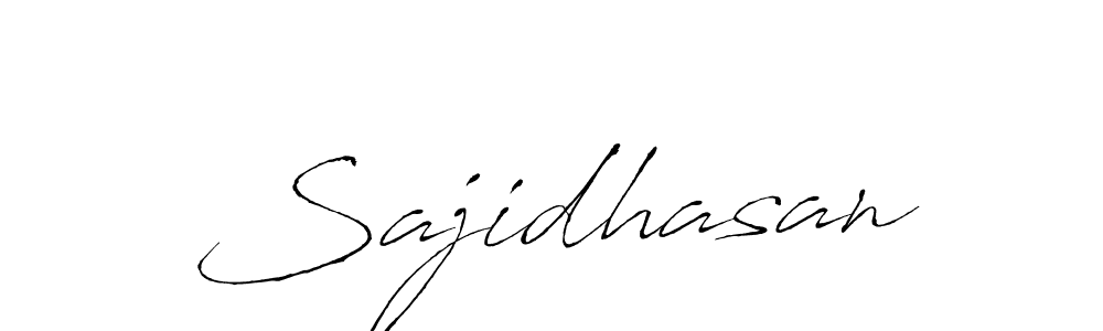 How to make Sajidhasan signature? Antro_Vectra is a professional autograph style. Create handwritten signature for Sajidhasan name. Sajidhasan signature style 6 images and pictures png