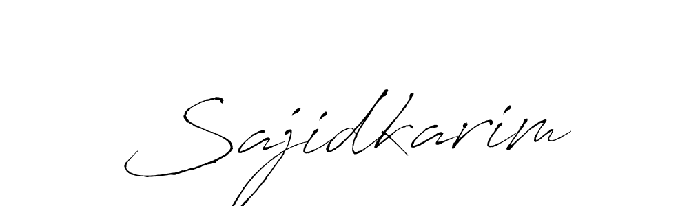 Sajidkarim stylish signature style. Best Handwritten Sign (Antro_Vectra) for my name. Handwritten Signature Collection Ideas for my name Sajidkarim. Sajidkarim signature style 6 images and pictures png