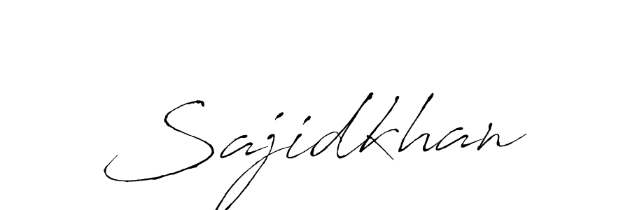 Also we have Sajidkhan name is the best signature style. Create professional handwritten signature collection using Antro_Vectra autograph style. Sajidkhan signature style 6 images and pictures png