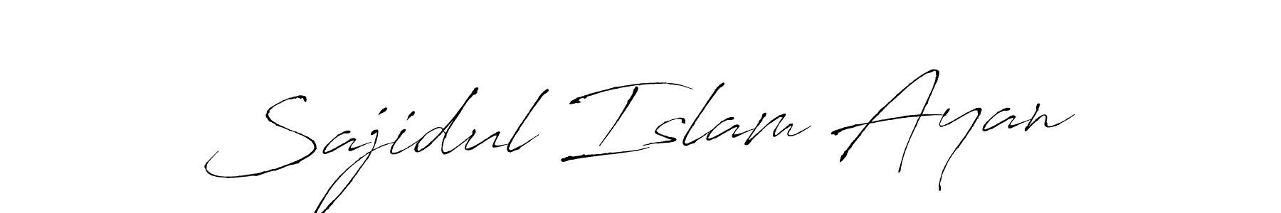 Also we have Sajidul Islam Ayan name is the best signature style. Create professional handwritten signature collection using Antro_Vectra autograph style. Sajidul Islam Ayan signature style 6 images and pictures png