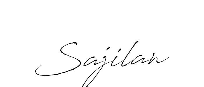 Use a signature maker to create a handwritten signature online. With this signature software, you can design (Antro_Vectra) your own signature for name Sajilan. Sajilan signature style 6 images and pictures png