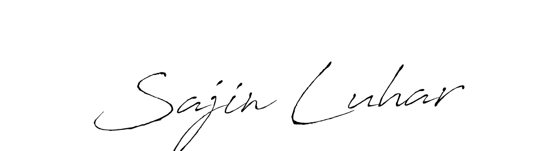 Also You can easily find your signature by using the search form. We will create Sajin Luhar name handwritten signature images for you free of cost using Antro_Vectra sign style. Sajin Luhar signature style 6 images and pictures png