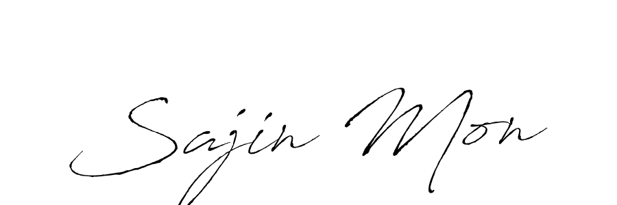 This is the best signature style for the Sajin Mon name. Also you like these signature font (Antro_Vectra). Mix name signature. Sajin Mon signature style 6 images and pictures png