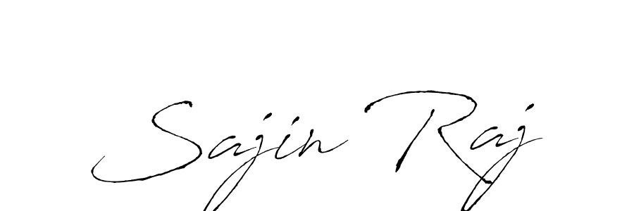 Make a beautiful signature design for name Sajin Raj. With this signature (Antro_Vectra) style, you can create a handwritten signature for free. Sajin Raj signature style 6 images and pictures png