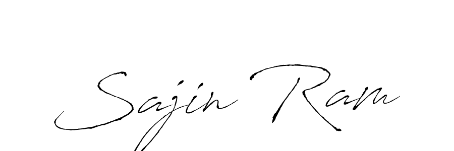 You should practise on your own different ways (Antro_Vectra) to write your name (Sajin Ram) in signature. don't let someone else do it for you. Sajin Ram signature style 6 images and pictures png