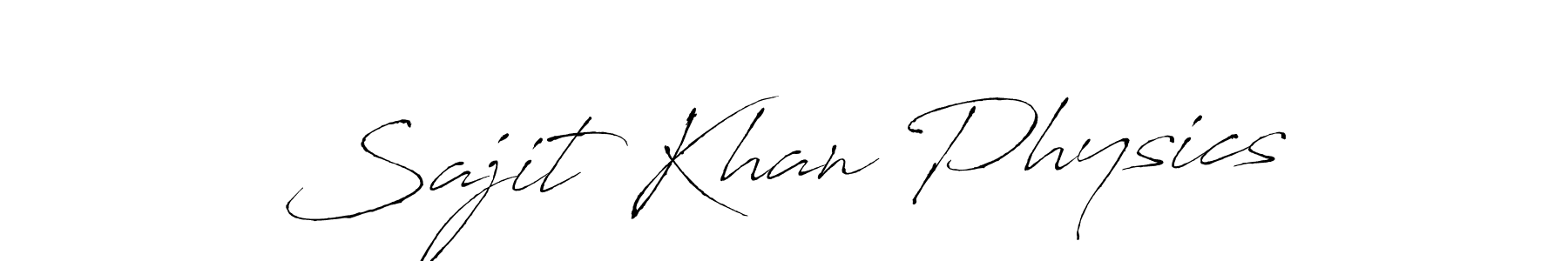 Also we have Sajit Khan Physics name is the best signature style. Create professional handwritten signature collection using Antro_Vectra autograph style. Sajit Khan Physics signature style 6 images and pictures png
