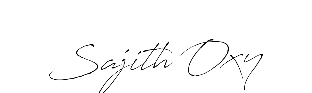 Create a beautiful signature design for name Sajith Oxy. With this signature (Antro_Vectra) fonts, you can make a handwritten signature for free. Sajith Oxy signature style 6 images and pictures png