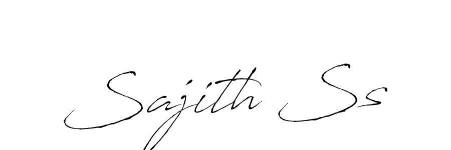 Make a beautiful signature design for name Sajith Ss. With this signature (Antro_Vectra) style, you can create a handwritten signature for free. Sajith Ss signature style 6 images and pictures png