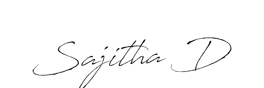 Create a beautiful signature design for name Sajitha D. With this signature (Antro_Vectra) fonts, you can make a handwritten signature for free. Sajitha D signature style 6 images and pictures png