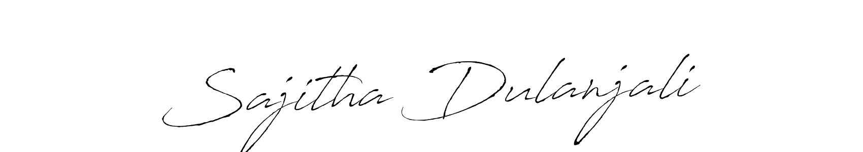 Create a beautiful signature design for name Sajitha Dulanjali. With this signature (Antro_Vectra) fonts, you can make a handwritten signature for free. Sajitha Dulanjali signature style 6 images and pictures png