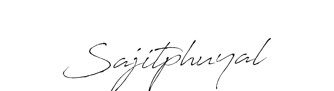 Create a beautiful signature design for name Sajitphuyal. With this signature (Antro_Vectra) fonts, you can make a handwritten signature for free. Sajitphuyal signature style 6 images and pictures png