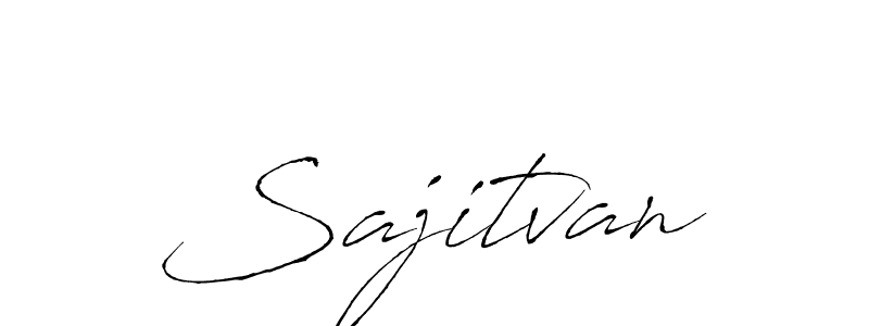 Sajitvan stylish signature style. Best Handwritten Sign (Antro_Vectra) for my name. Handwritten Signature Collection Ideas for my name Sajitvan. Sajitvan signature style 6 images and pictures png