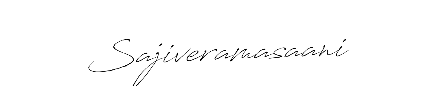 How to make Sajiveramasaani signature? Antro_Vectra is a professional autograph style. Create handwritten signature for Sajiveramasaani name. Sajiveramasaani signature style 6 images and pictures png