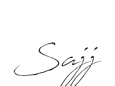 Design your own signature with our free online signature maker. With this signature software, you can create a handwritten (Antro_Vectra) signature for name Sajj. Sajj signature style 6 images and pictures png