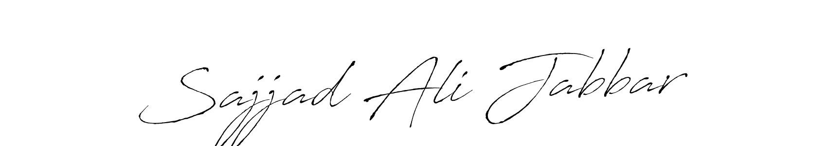 Sajjad Ali Jabbar stylish signature style. Best Handwritten Sign (Antro_Vectra) for my name. Handwritten Signature Collection Ideas for my name Sajjad Ali Jabbar. Sajjad Ali Jabbar signature style 6 images and pictures png