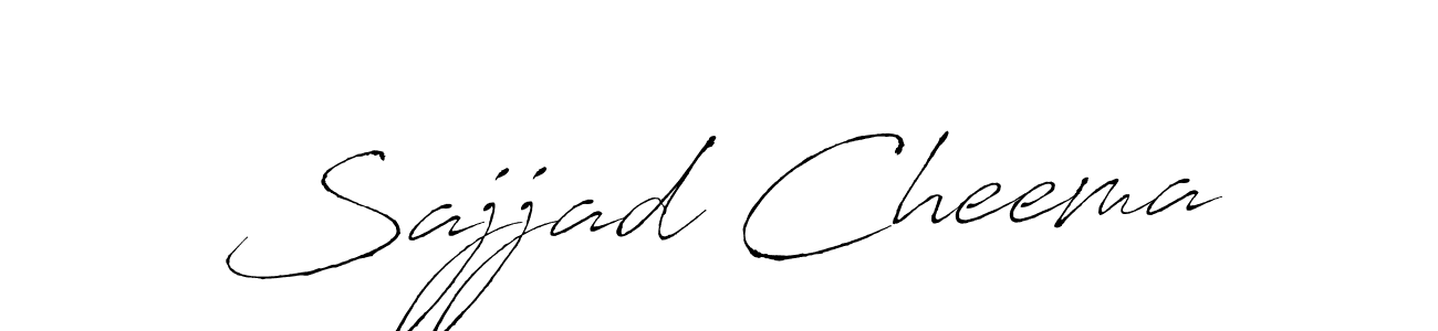 Make a beautiful signature design for name Sajjad Cheema. With this signature (Antro_Vectra) style, you can create a handwritten signature for free. Sajjad Cheema signature style 6 images and pictures png