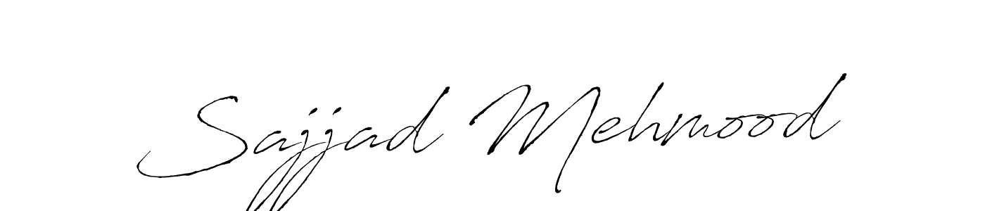 How to make Sajjad Mehmood name signature. Use Antro_Vectra style for creating short signs online. This is the latest handwritten sign. Sajjad Mehmood signature style 6 images and pictures png