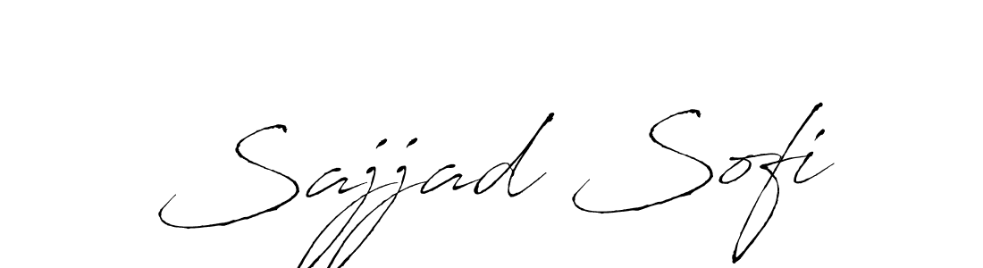 How to make Sajjad Sofi name signature. Use Antro_Vectra style for creating short signs online. This is the latest handwritten sign. Sajjad Sofi signature style 6 images and pictures png