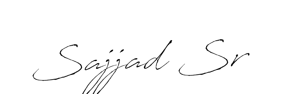 Use a signature maker to create a handwritten signature online. With this signature software, you can design (Antro_Vectra) your own signature for name Sajjad Sr. Sajjad Sr signature style 6 images and pictures png