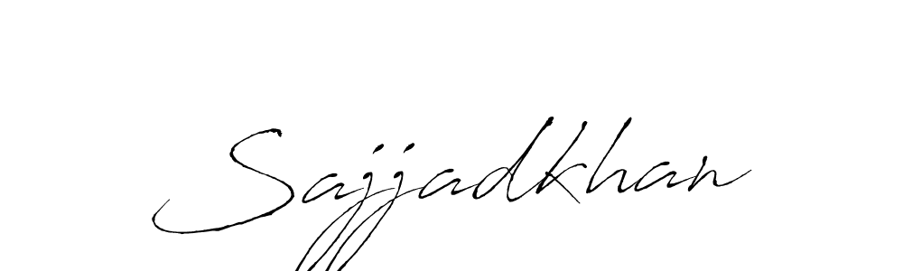 How to make Sajjadkhan name signature. Use Antro_Vectra style for creating short signs online. This is the latest handwritten sign. Sajjadkhan signature style 6 images and pictures png