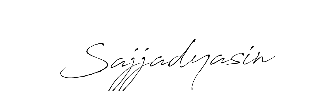 How to make Sajjadyasin signature? Antro_Vectra is a professional autograph style. Create handwritten signature for Sajjadyasin name. Sajjadyasin signature style 6 images and pictures png