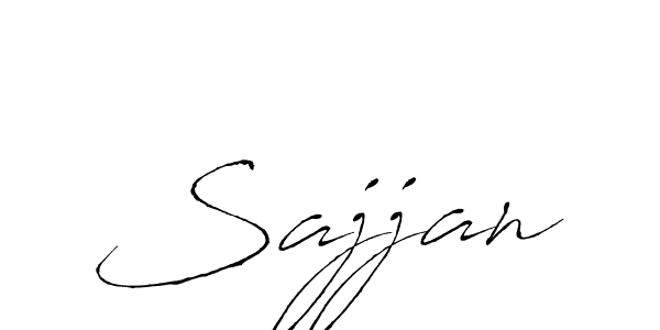 Make a beautiful signature design for name Sajjan. With this signature (Antro_Vectra) style, you can create a handwritten signature for free. Sajjan signature style 6 images and pictures png