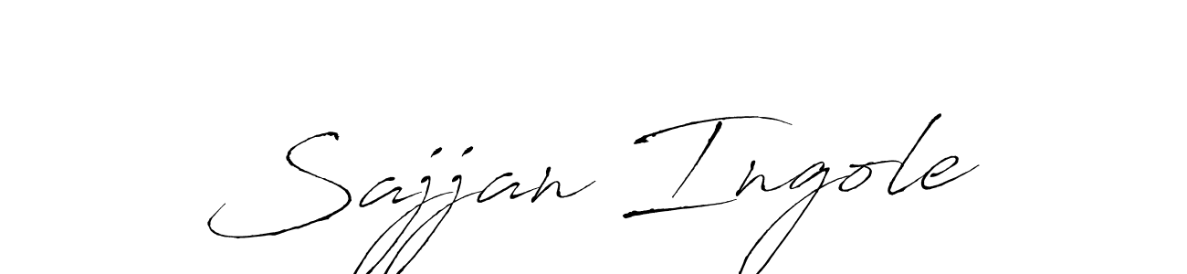 How to make Sajjan Ingole signature? Antro_Vectra is a professional autograph style. Create handwritten signature for Sajjan Ingole name. Sajjan Ingole signature style 6 images and pictures png