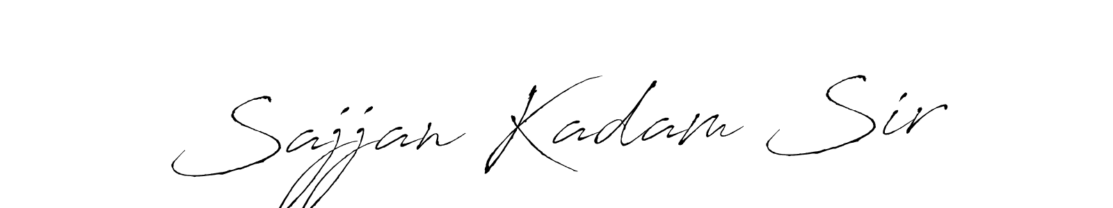 Sajjan Kadam Sir stylish signature style. Best Handwritten Sign (Antro_Vectra) for my name. Handwritten Signature Collection Ideas for my name Sajjan Kadam Sir. Sajjan Kadam Sir signature style 6 images and pictures png