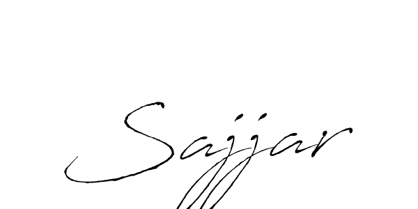 How to make Sajjar name signature. Use Antro_Vectra style for creating short signs online. This is the latest handwritten sign. Sajjar signature style 6 images and pictures png