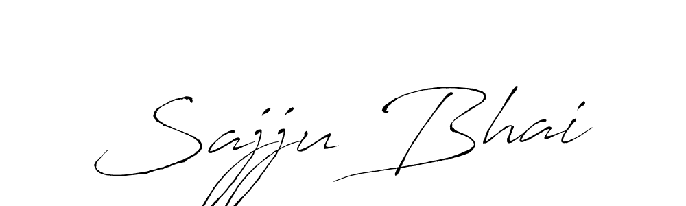 How to make Sajju Bhai name signature. Use Antro_Vectra style for creating short signs online. This is the latest handwritten sign. Sajju Bhai signature style 6 images and pictures png