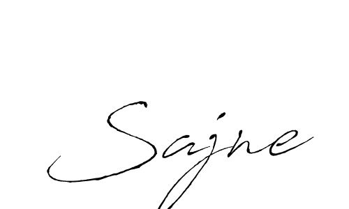 Sajne stylish signature style. Best Handwritten Sign (Antro_Vectra) for my name. Handwritten Signature Collection Ideas for my name Sajne. Sajne signature style 6 images and pictures png