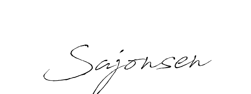 if you are searching for the best signature style for your name Sajonsen. so please give up your signature search. here we have designed multiple signature styles  using Antro_Vectra. Sajonsen signature style 6 images and pictures png