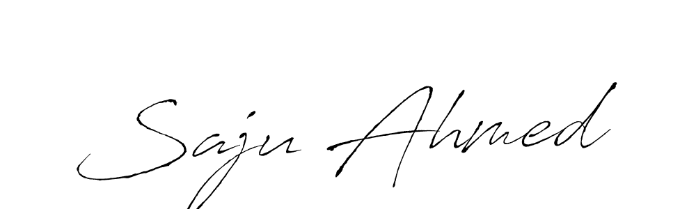 Create a beautiful signature design for name Saju Ahmed. With this signature (Antro_Vectra) fonts, you can make a handwritten signature for free. Saju Ahmed signature style 6 images and pictures png