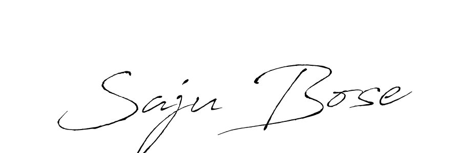 Use a signature maker to create a handwritten signature online. With this signature software, you can design (Antro_Vectra) your own signature for name Saju Bose. Saju Bose signature style 6 images and pictures png