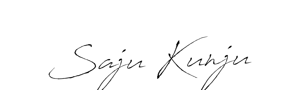 Make a beautiful signature design for name Saju Kunju. With this signature (Antro_Vectra) style, you can create a handwritten signature for free. Saju Kunju signature style 6 images and pictures png