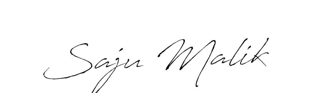 Design your own signature with our free online signature maker. With this signature software, you can create a handwritten (Antro_Vectra) signature for name Saju Malik. Saju Malik signature style 6 images and pictures png