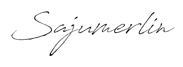 Create your official email sign-off with Sajumerlin name in Antro_Vectra style. Crisp, clean, and perfectly legible across all screens. Sajumerlin signature style 6 images and pictures png
