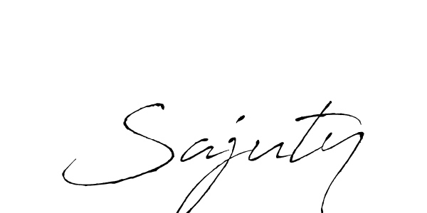 This is the best signature style for the Sajuty name. Also you like these signature font (Antro_Vectra). Mix name signature. Sajuty signature style 6 images and pictures png