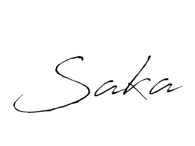 How to make Saka name signature. Use Antro_Vectra style for creating short signs online. This is the latest handwritten sign. Saka signature style 6 images and pictures png