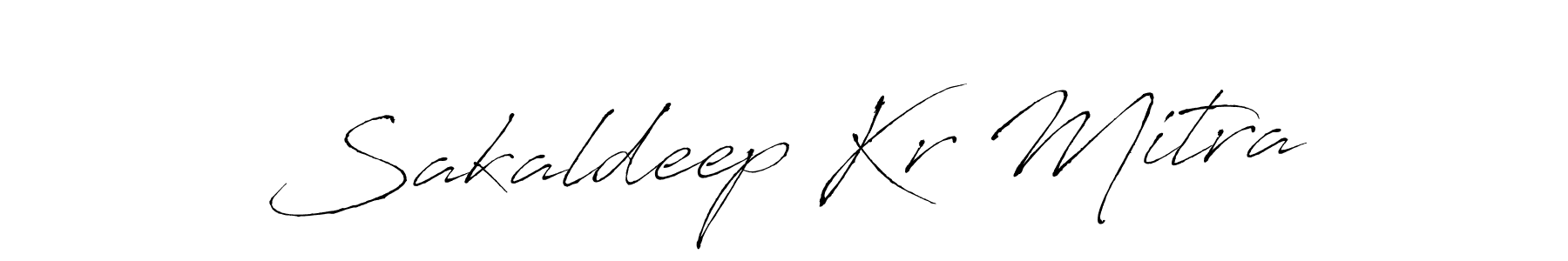 Create a beautiful signature design for name Sakaldeep Kr Mitra. With this signature (Antro_Vectra) fonts, you can make a handwritten signature for free. Sakaldeep Kr Mitra signature style 6 images and pictures png