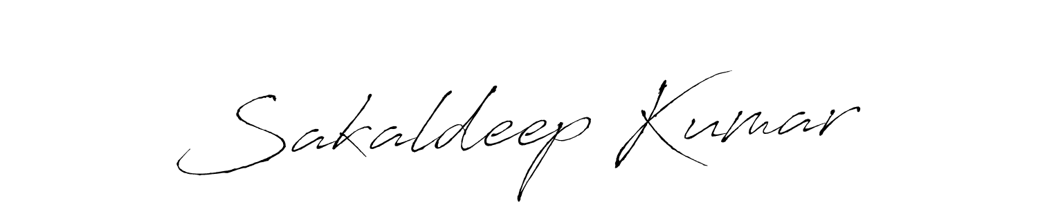 Design your own signature with our free online signature maker. With this signature software, you can create a handwritten (Antro_Vectra) signature for name Sakaldeep Kumar. Sakaldeep Kumar signature style 6 images and pictures png