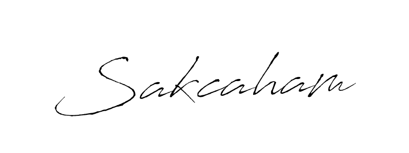 Sakcaham stylish signature style. Best Handwritten Sign (Antro_Vectra) for my name. Handwritten Signature Collection Ideas for my name Sakcaham. Sakcaham signature style 6 images and pictures png