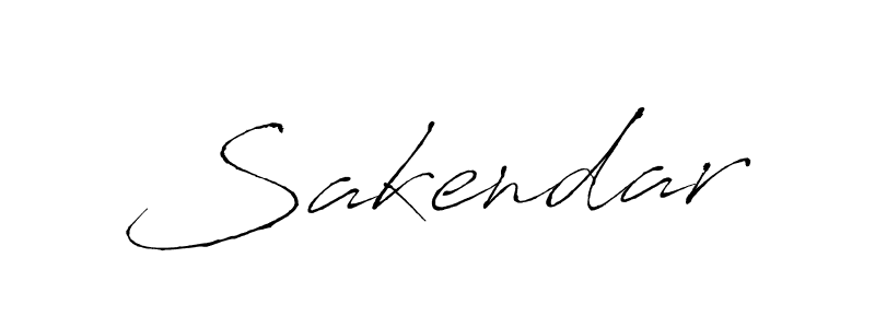 How to make Sakendar signature? Antro_Vectra is a professional autograph style. Create handwritten signature for Sakendar name. Sakendar signature style 6 images and pictures png