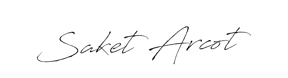 Similarly Antro_Vectra is the best handwritten signature design. Signature creator online .You can use it as an online autograph creator for name Saket Arcot. Saket Arcot signature style 6 images and pictures png