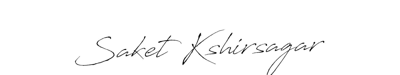 Saket Kshirsagar stylish signature style. Best Handwritten Sign (Antro_Vectra) for my name. Handwritten Signature Collection Ideas for my name Saket Kshirsagar. Saket Kshirsagar signature style 6 images and pictures png