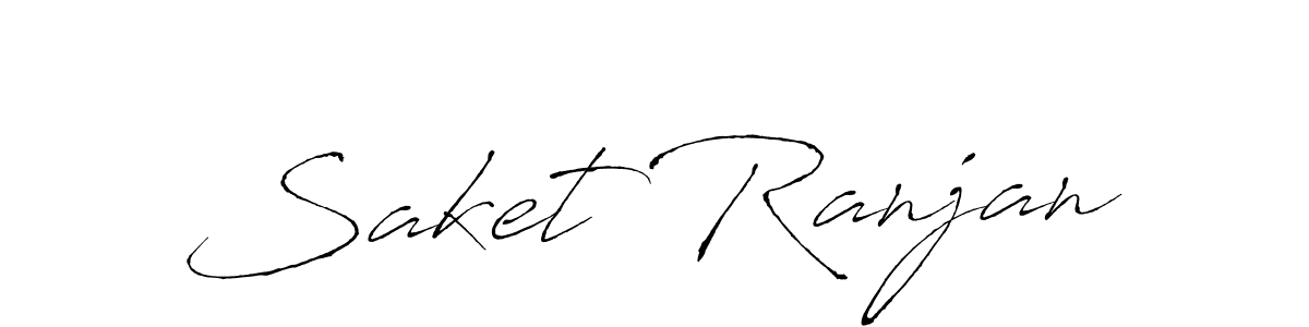 Create a beautiful signature design for name Saket Ranjan. With this signature (Antro_Vectra) fonts, you can make a handwritten signature for free. Saket Ranjan signature style 6 images and pictures png