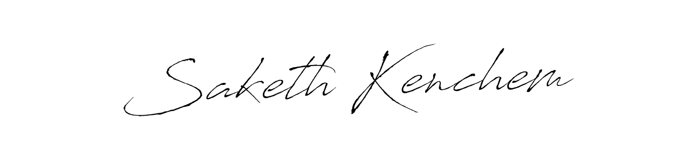 Use a signature maker to create a handwritten signature online. With this signature software, you can design (Antro_Vectra) your own signature for name Saketh Kenchem. Saketh Kenchem signature style 6 images and pictures png