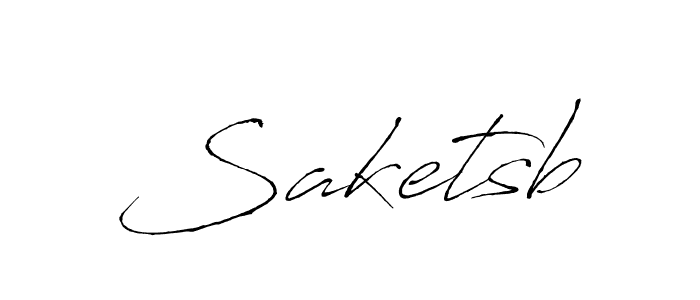 The best way (Antro_Vectra) to make a short signature is to pick only two or three words in your name. The name Saketsb include a total of six letters. For converting this name. Saketsb signature style 6 images and pictures png