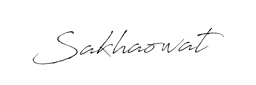 Create a beautiful signature design for name Sakhaowat. With this signature (Antro_Vectra) fonts, you can make a handwritten signature for free. Sakhaowat signature style 6 images and pictures png